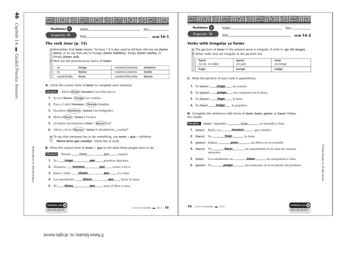 Realidades 3 guided practice answers